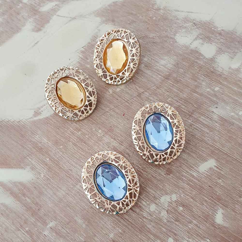 Danielle Colored Pin Earrings