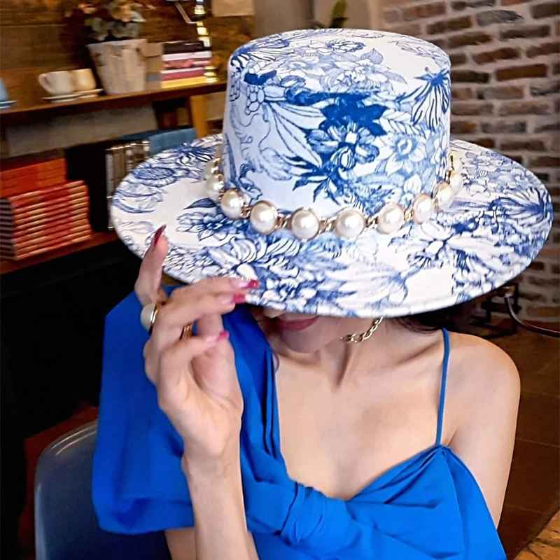 Sombrero Cordobés Estampado con aplicaciones