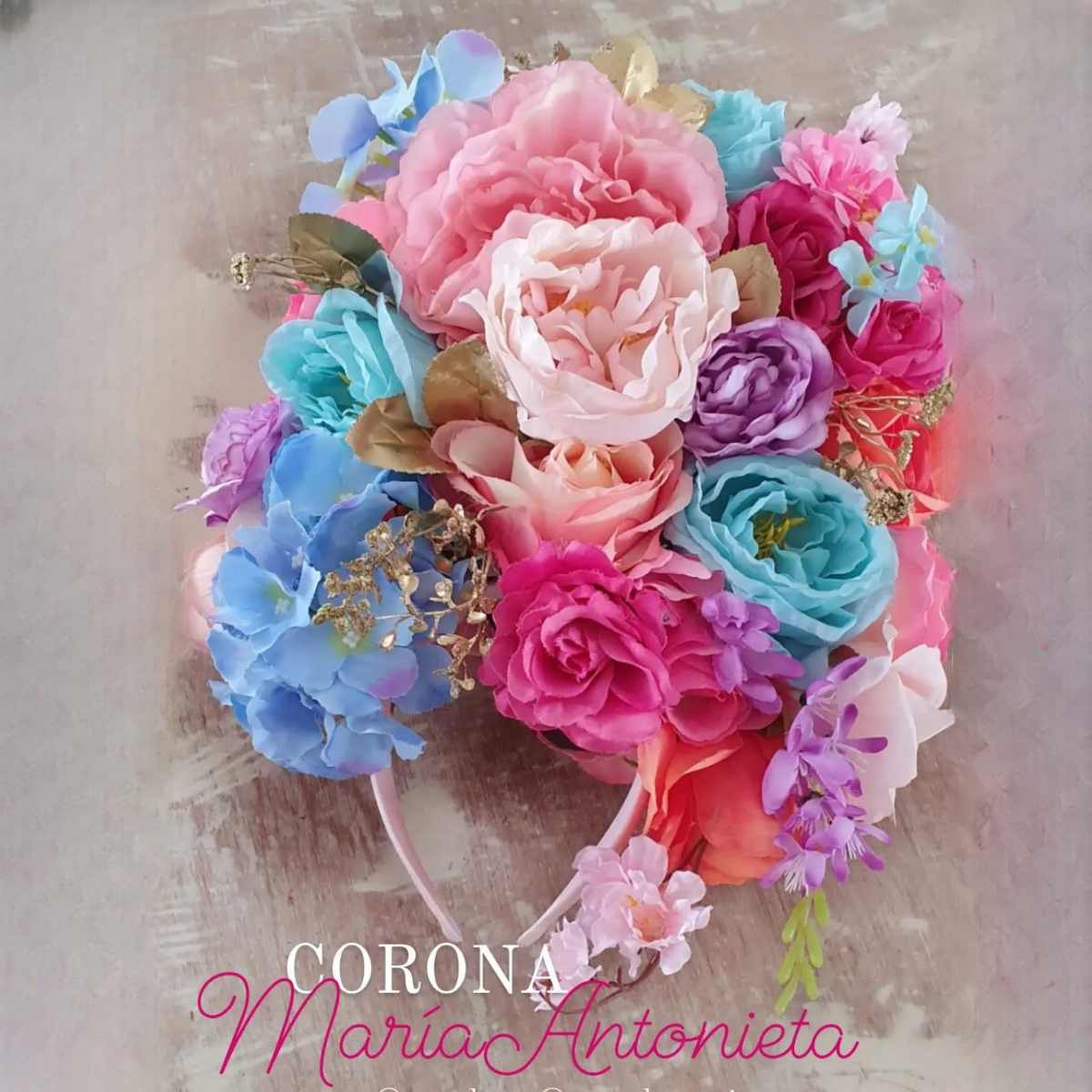 Corona Flores María Antonieta Tocado Catrinas