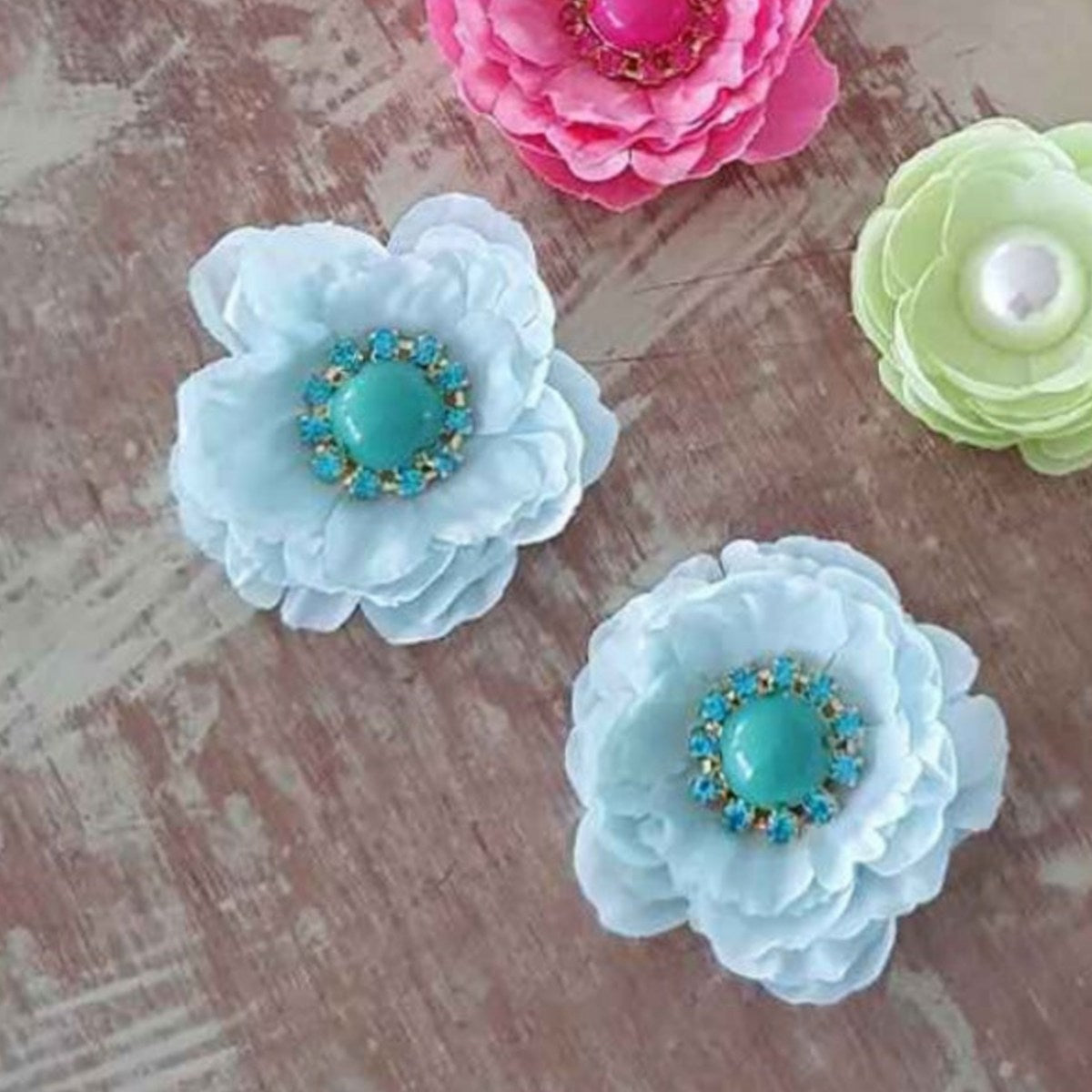 Aretes Pin Flores