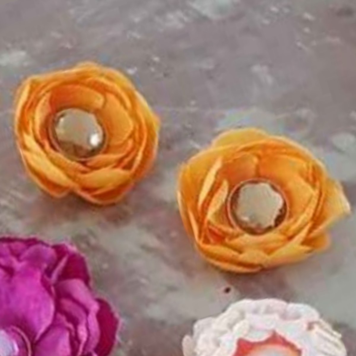 Aretes Pin Flores