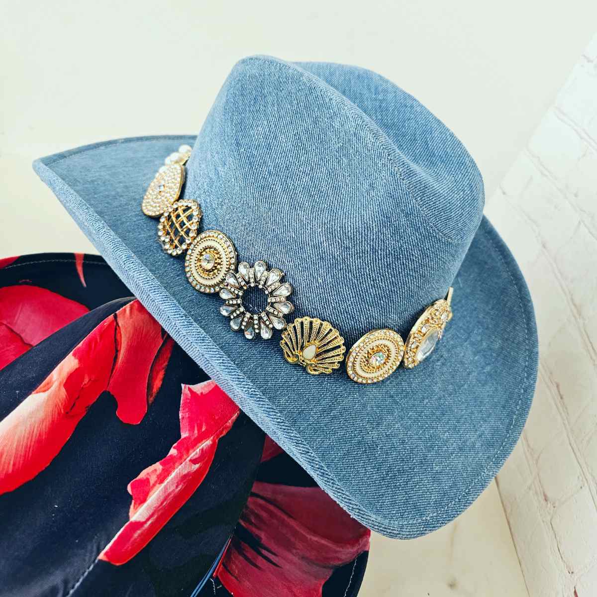 Sombrero Texana Texas Denim Sombrero Vaquero