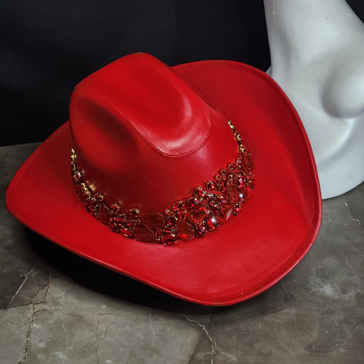 Sombrero Texana Carmesí