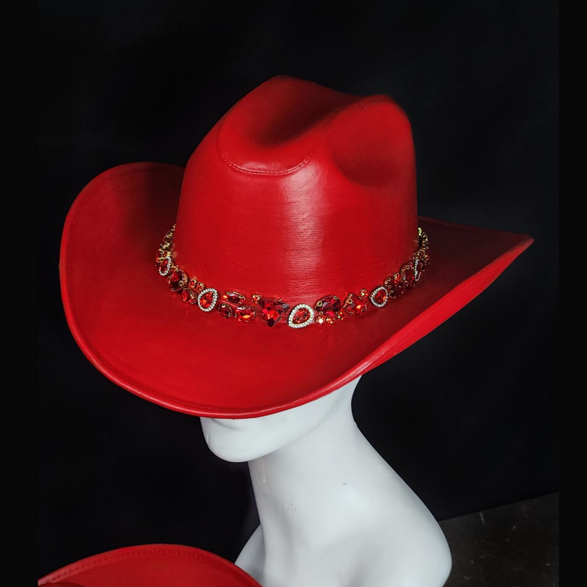 Sombrero Texana Carmesí sencilla