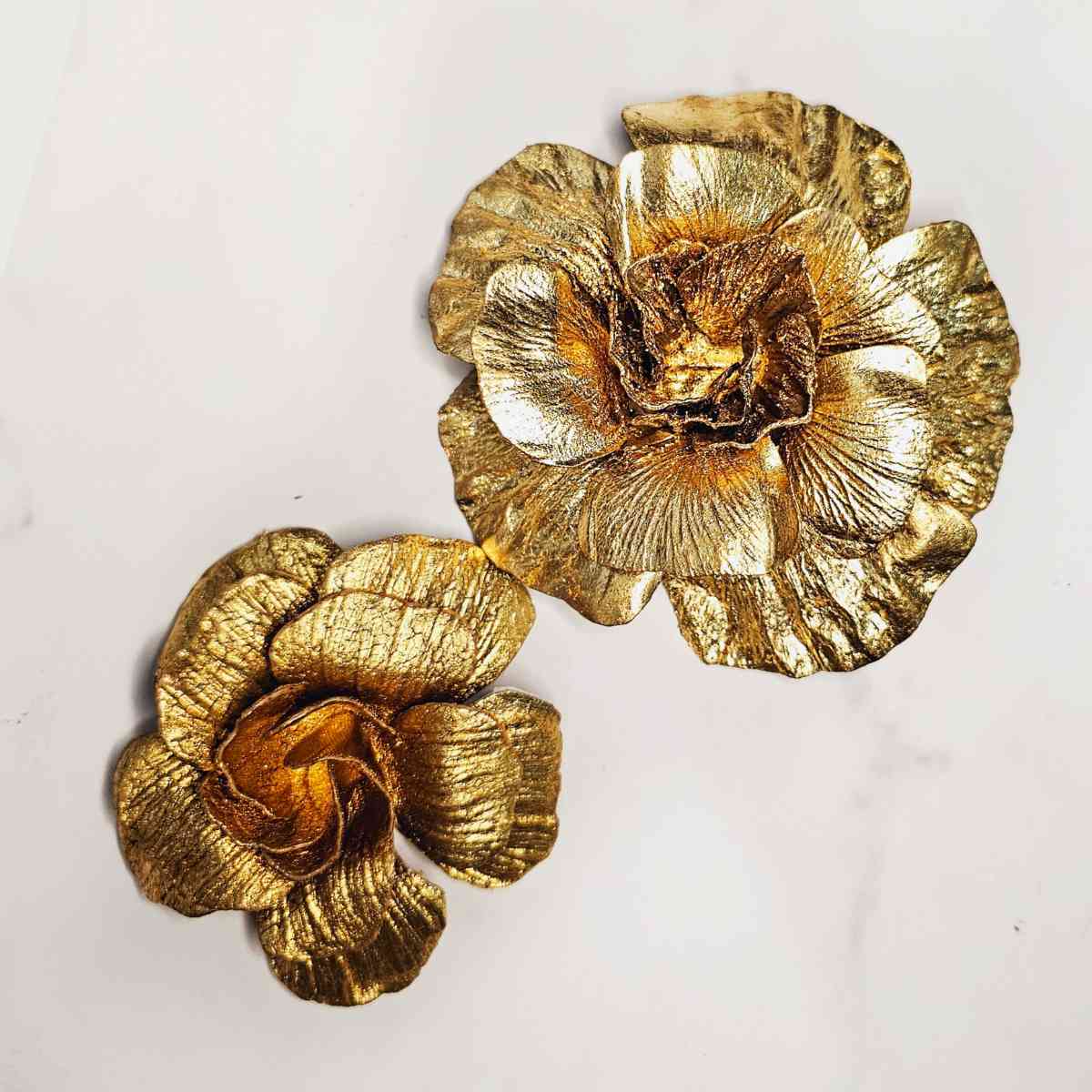 Prendedor Flor Elisa Dorada