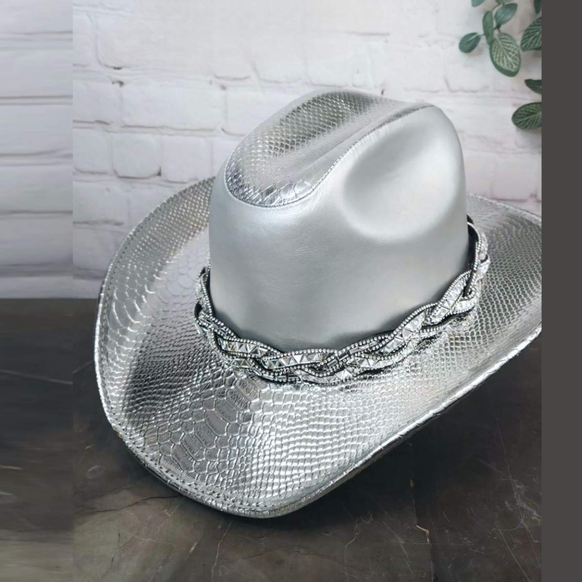 Sombrero Texana Trenza Plata