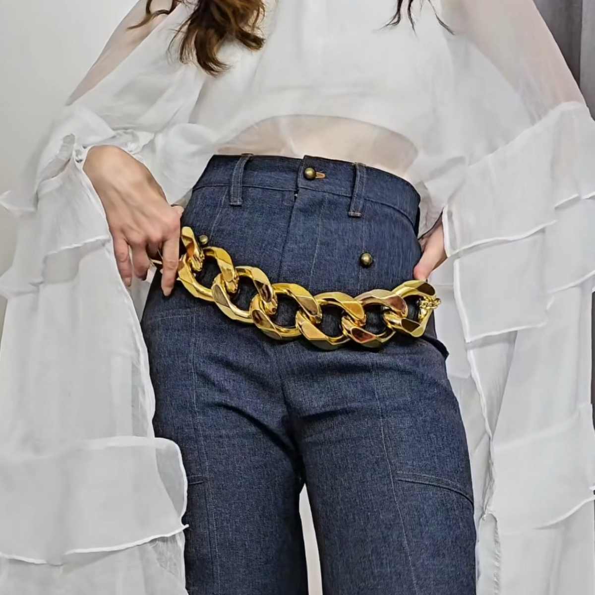 Gold Maxi Chain Belt