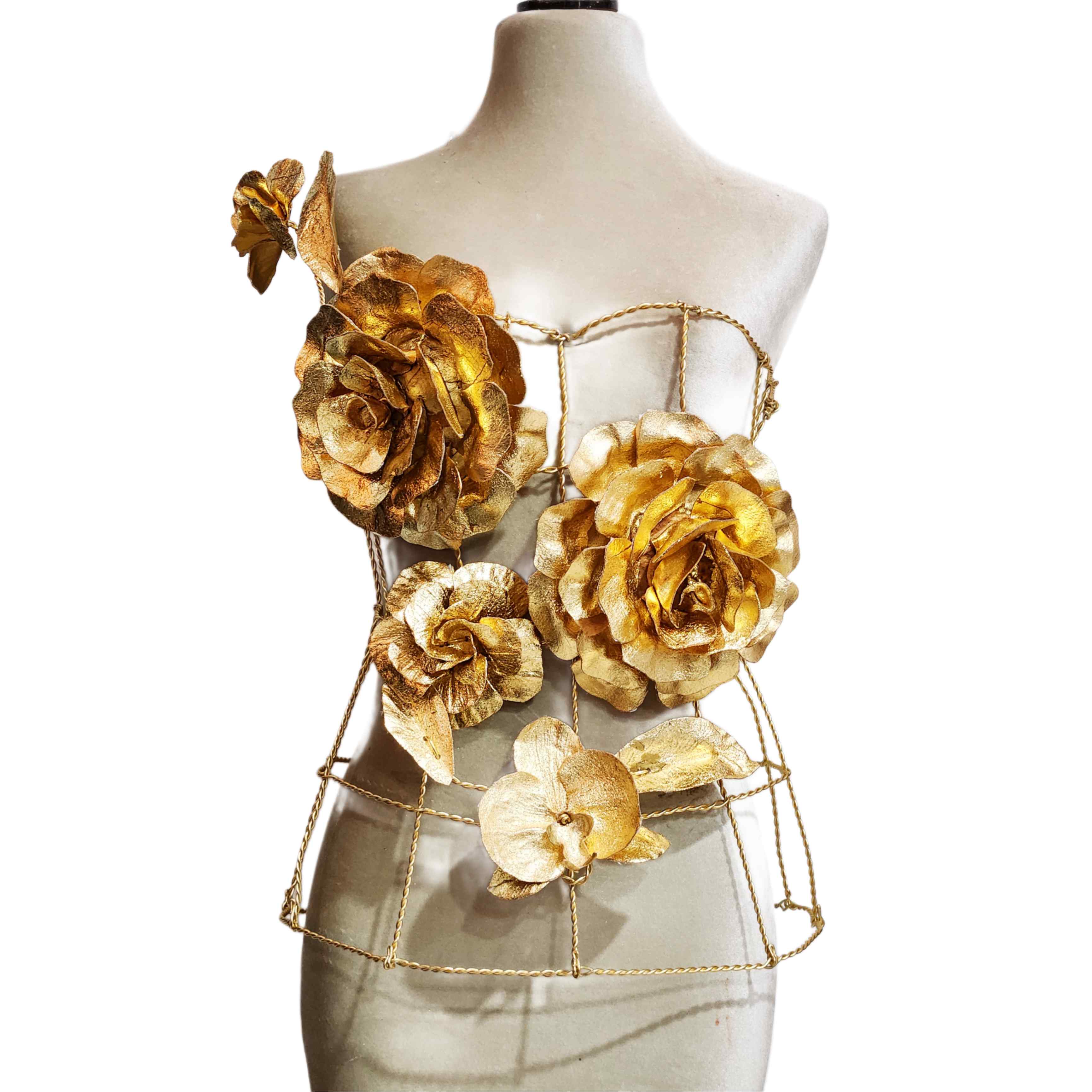 Corset Minerva Rosas Doradas