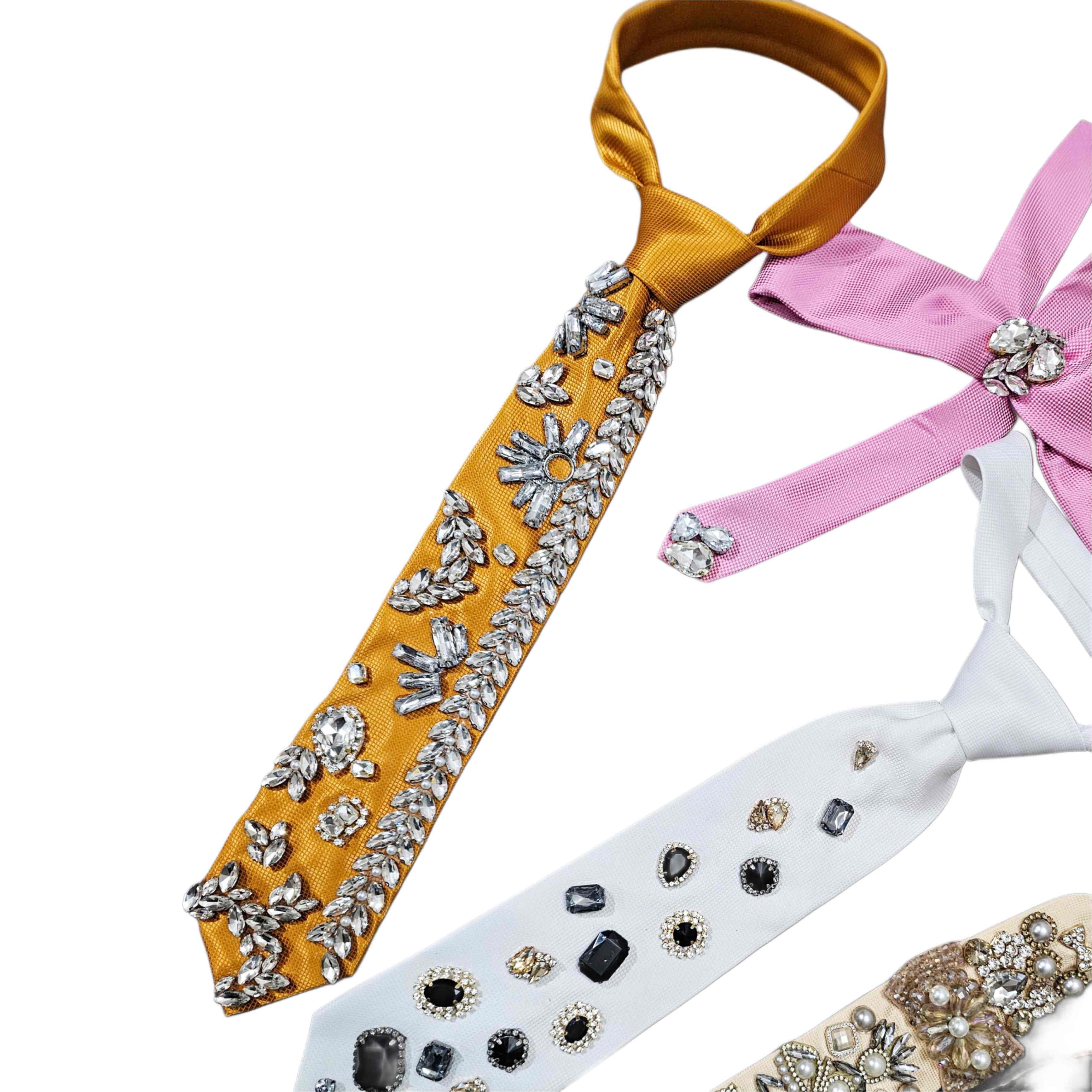 Corbata Kenia cristales