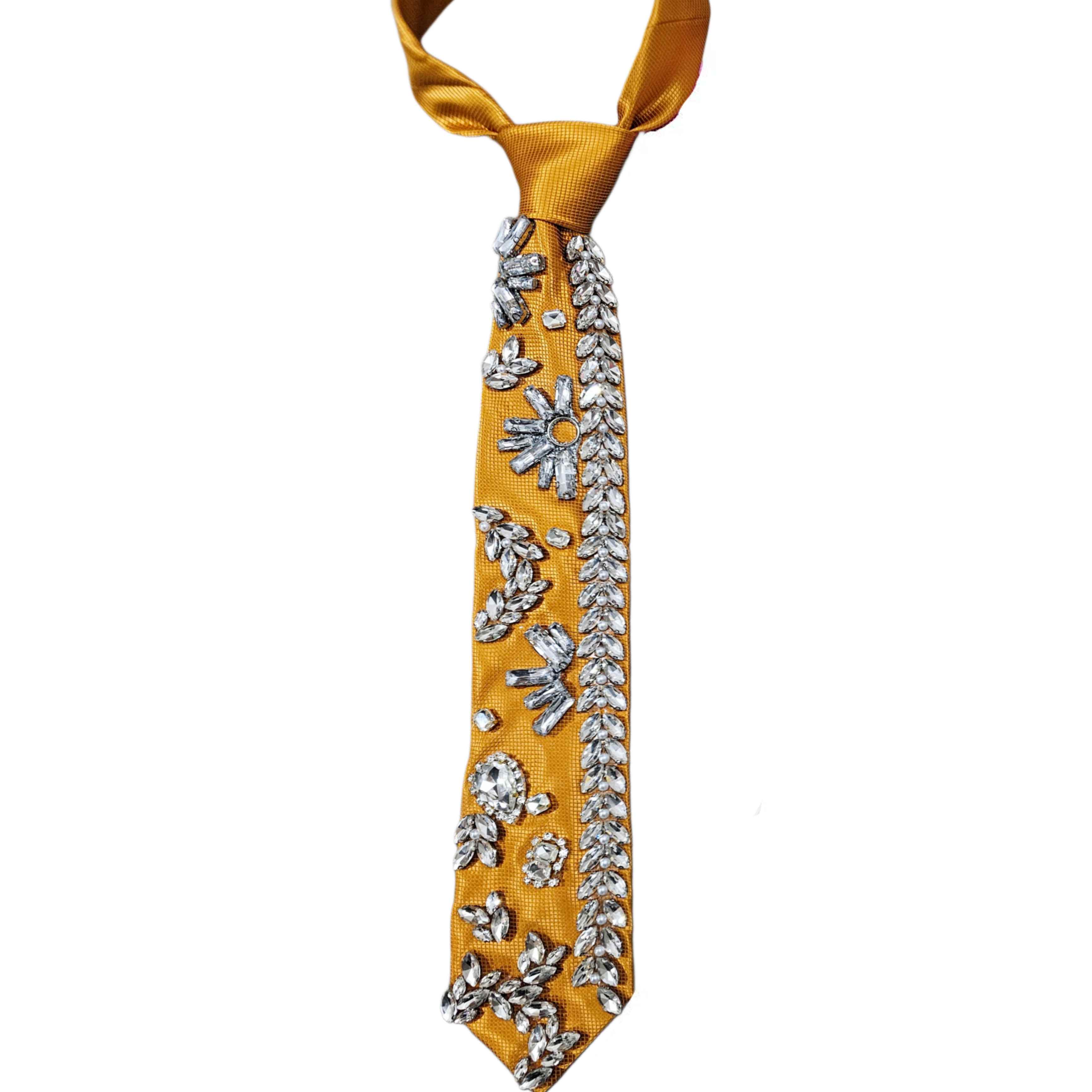 Corbata Kenia cristales colores