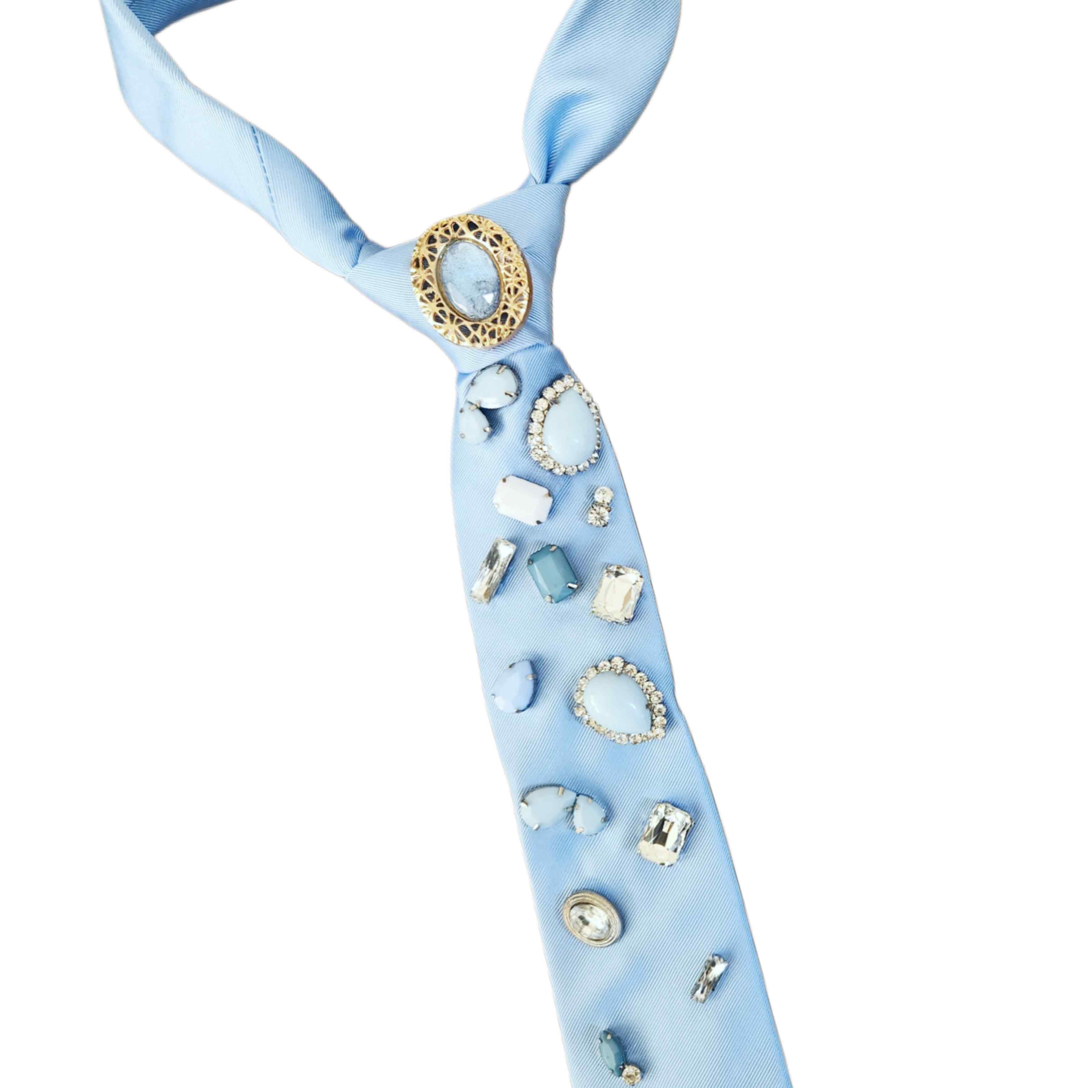 Corbata Delia Azul Cielo