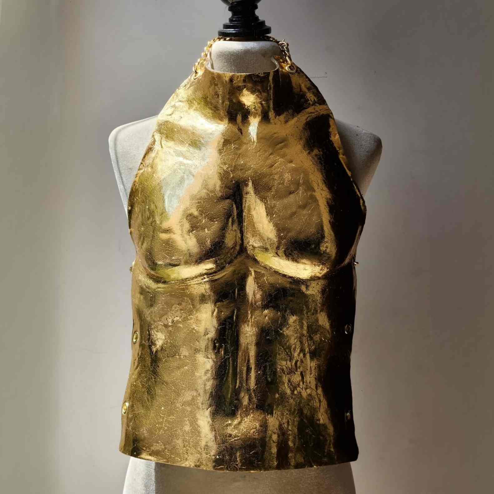 Pechera Flexible Ares Imitación hoja de Plata Peto Atenea Hombre