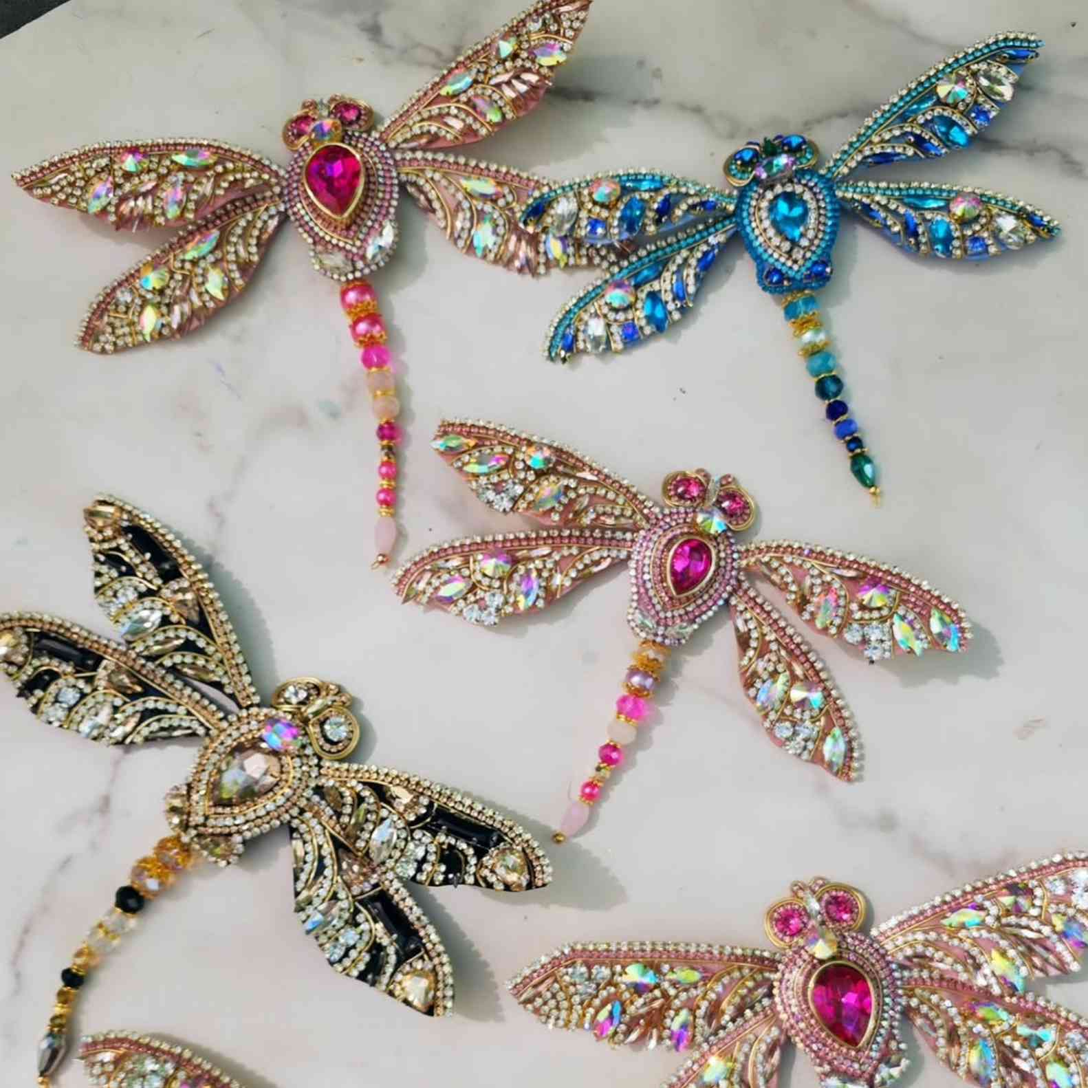 Prendedor Libélula CHICO 12cm · Prendedor Artesanal Insecto