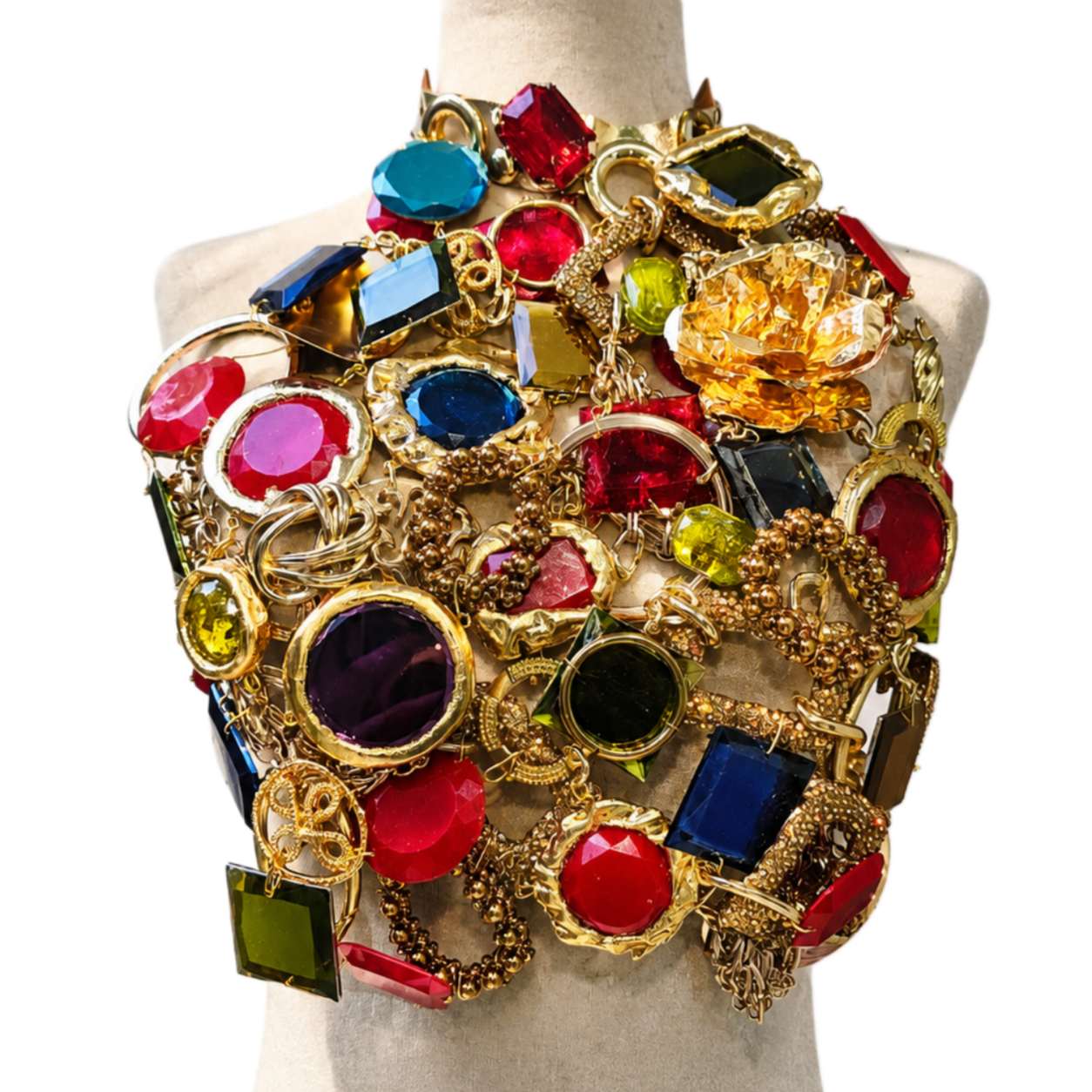 Top Isis Cristales y hoja de Oro