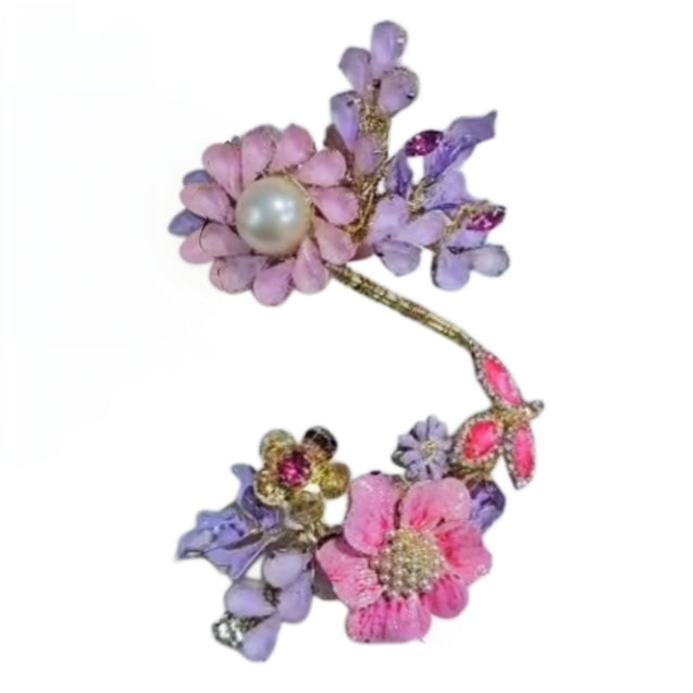 Brazalete Sevilla Flores rosas y lila