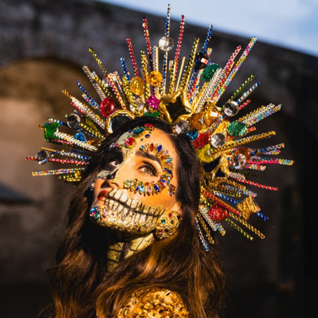 Apliques Rostro para Disfraz de Catrina Isis