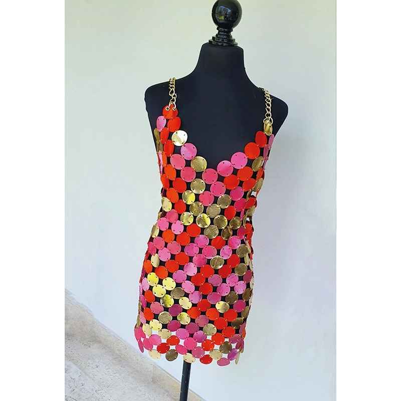 Vestido Corto Coins