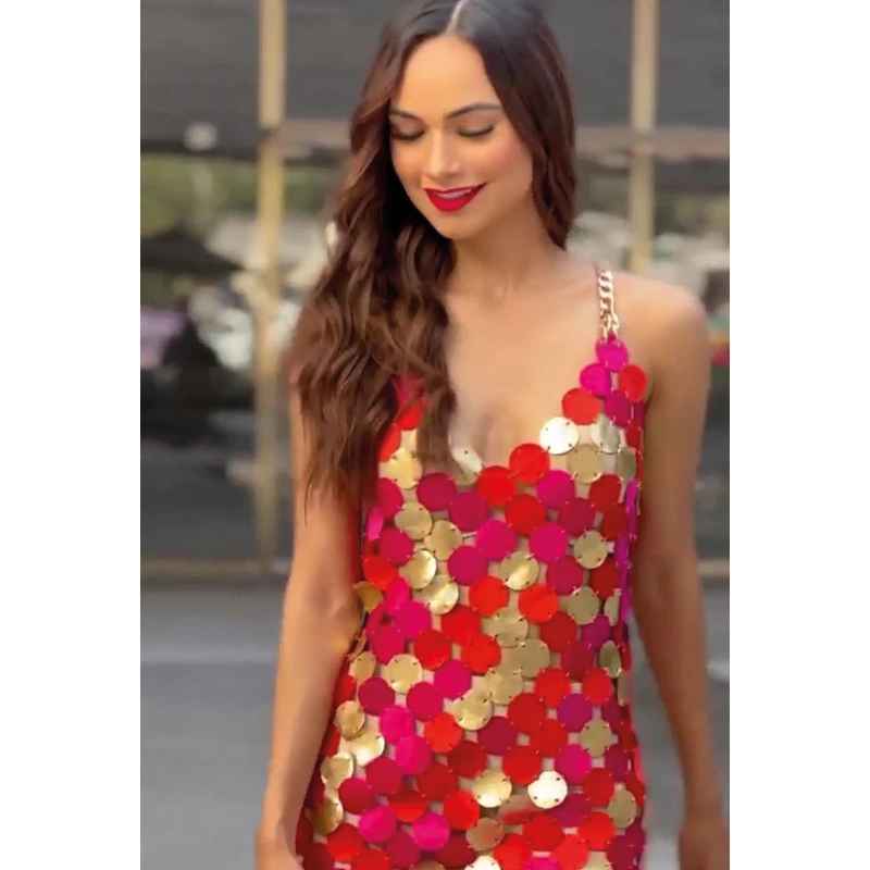 Vestido Corto Coins