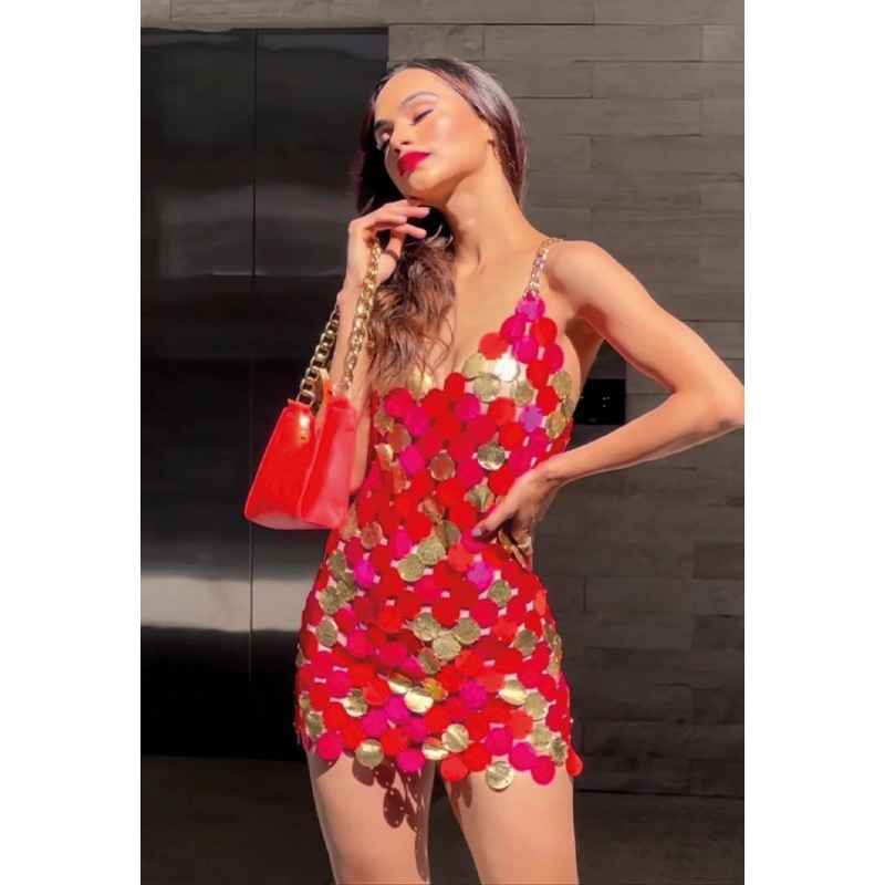 Vestido Corto Coins
