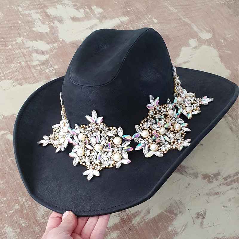 Sombrero Texana Regina Lux con cristales austriacos